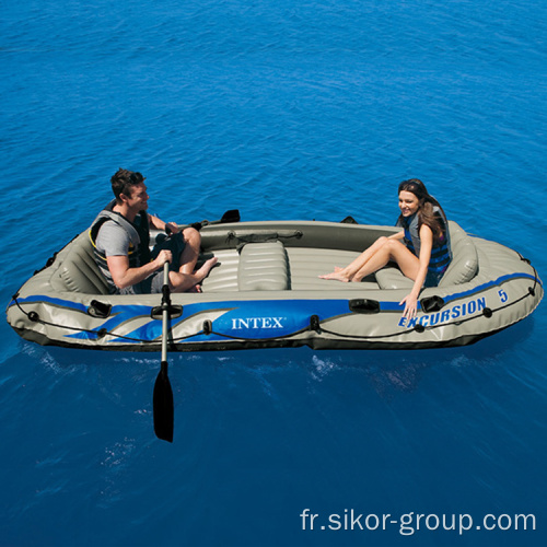 INTEX 68324/68325 Excursion 4 -5 Ensemble de bateaux Série de sports d&#39;eau gonflable Série de sports nautiques